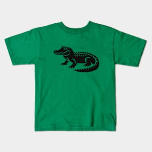 Alligator Silhouette Kids T-Shirt